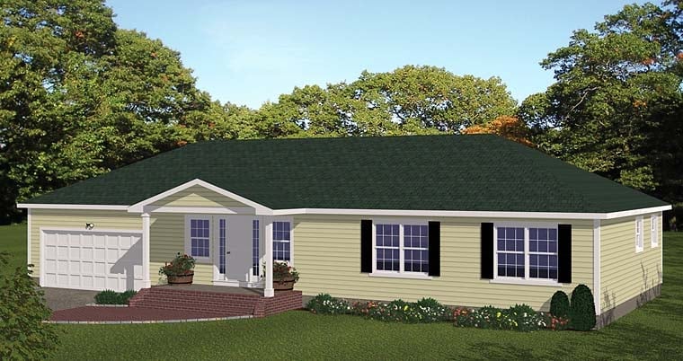 House Plan 40680 Elevation