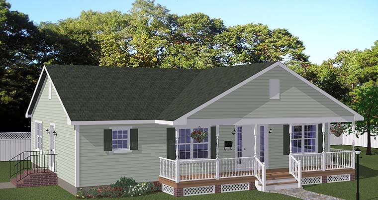 House Plan 40699 Elevation
