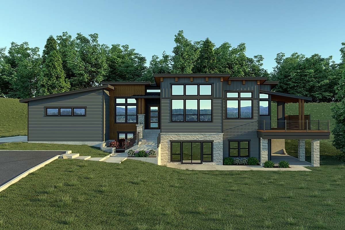 House Plan 40963 Elevation