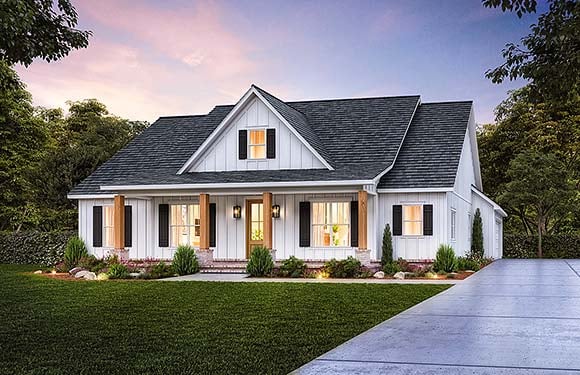 House Plan 41469 Elevation