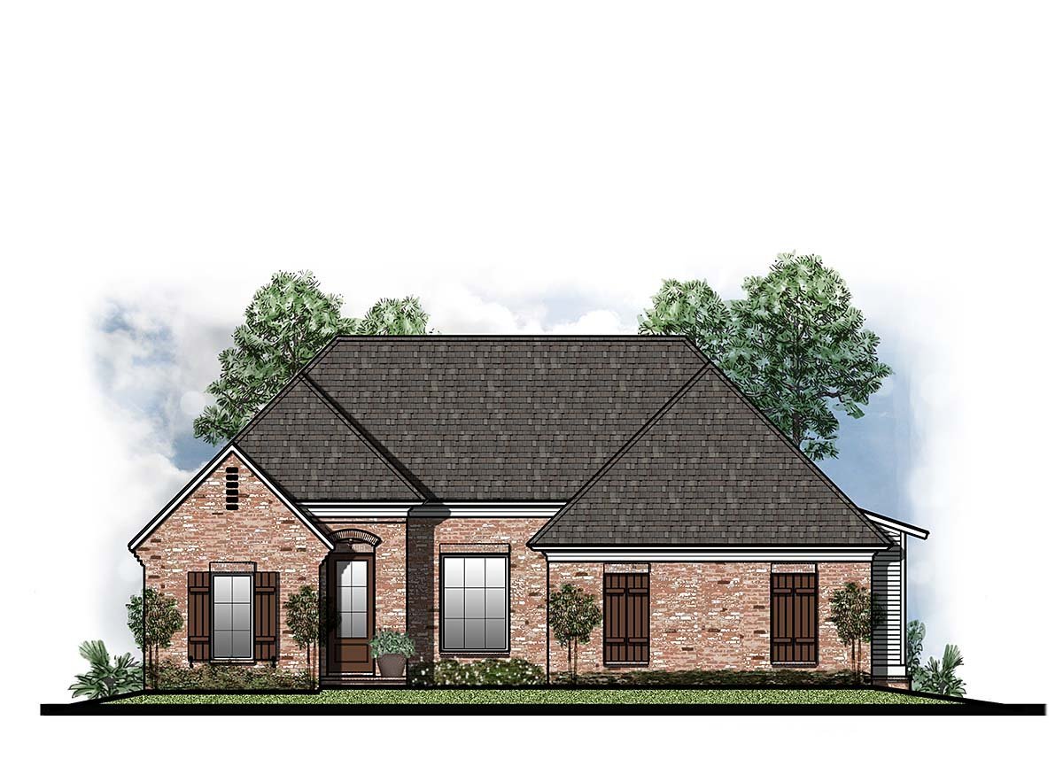 House Plan 41667 Elevation