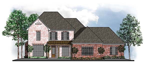House Plan 41688 Elevation