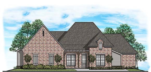 House Plan 41689 Elevation