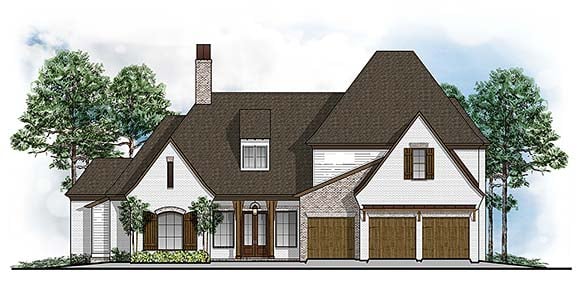 House Plan 41697 Elevation