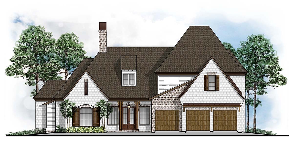 House Plan 41697 Elevation