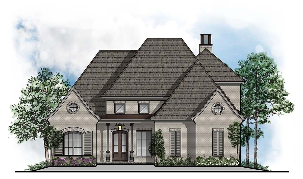 House Plan 41698 Elevation