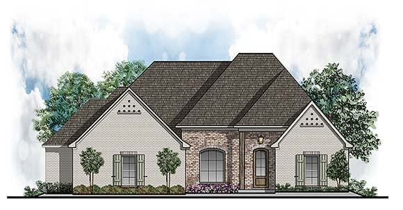 House Plan 41699 Elevation