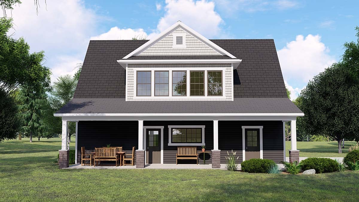 Garage Plan 41829 - 2 Car Garage Apartment Elevation