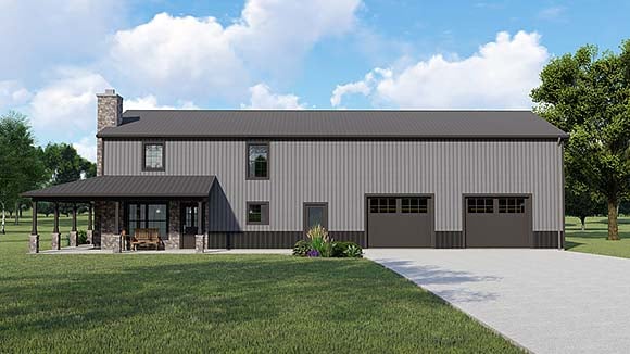 House Plan 41846 Elevation