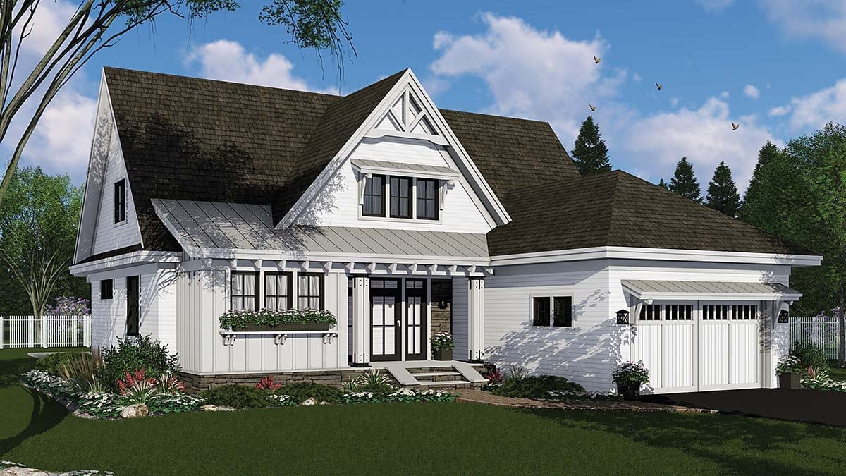 Plan 41915 | Farmhouse Plan with Modern Amenities