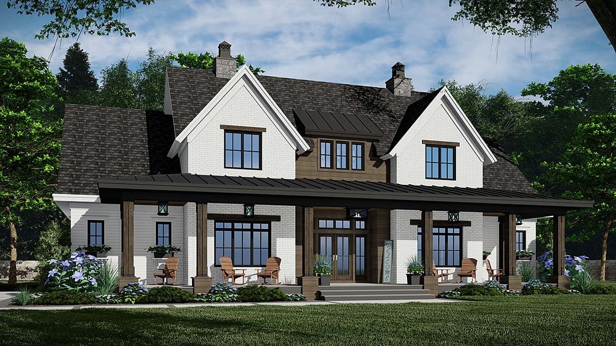 House Plan 41948 Elevation