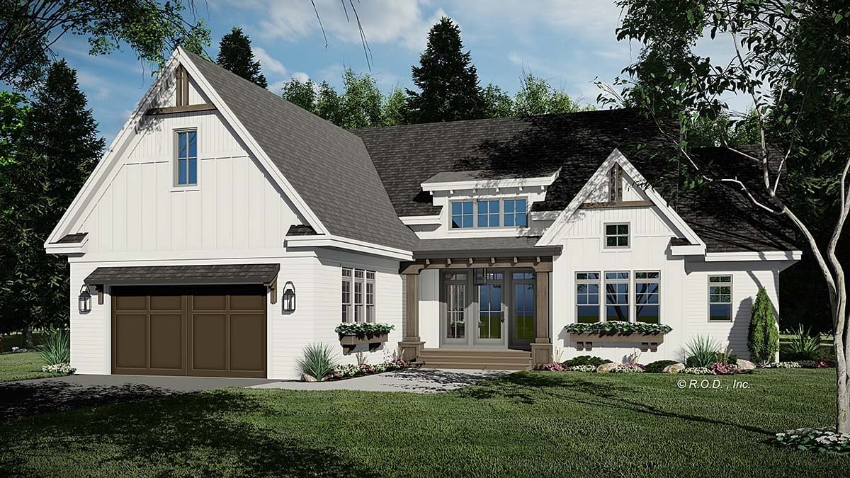 House Plan 41956 Elevation