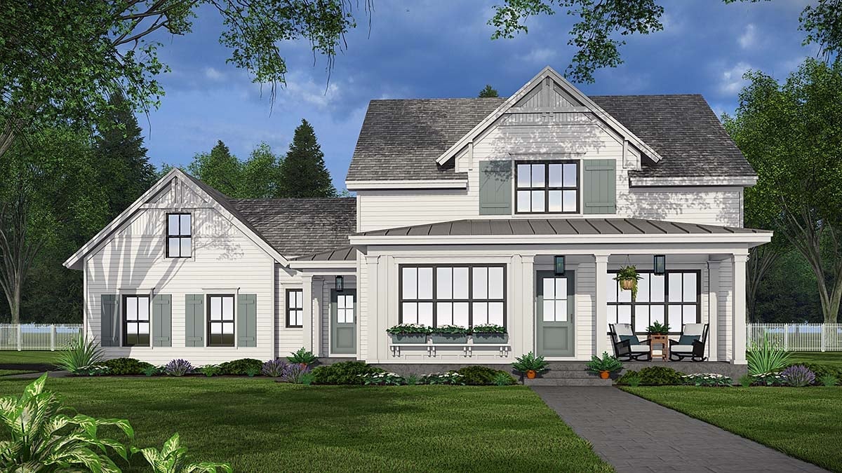 House Plan 41974 Elevation