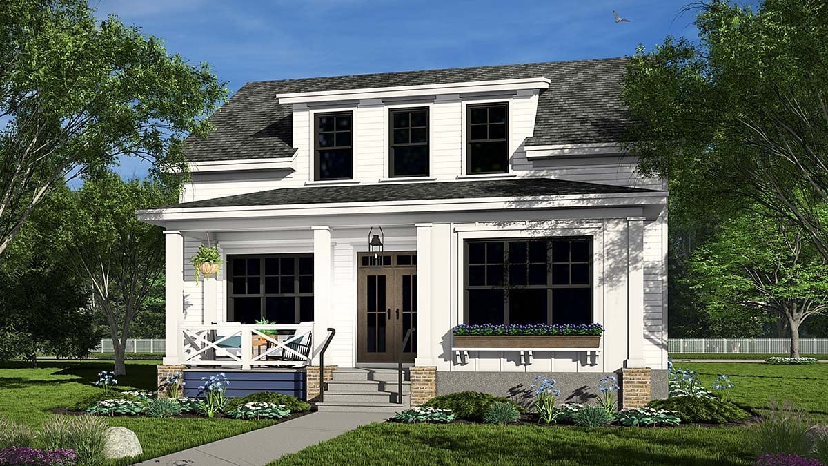 House Plan 41978 Elevation