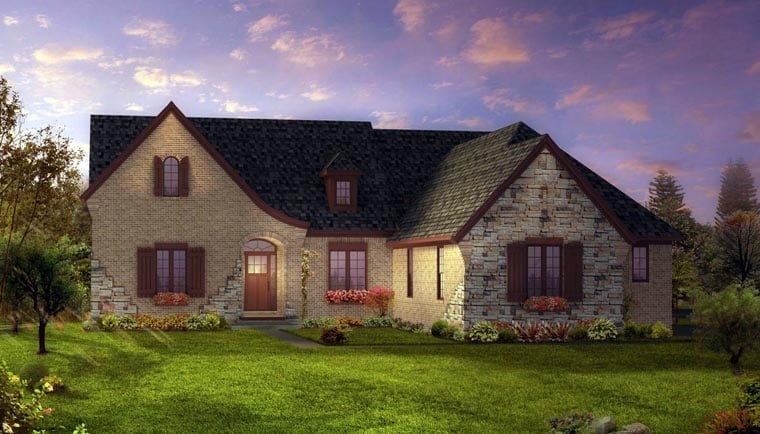House Plan 42830 Elevation