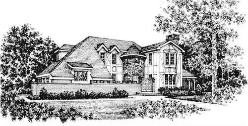 House Plan 43012 Elevation