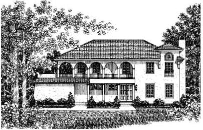 House Plan 43063 Elevation