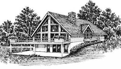 House Plan 43072 Elevation