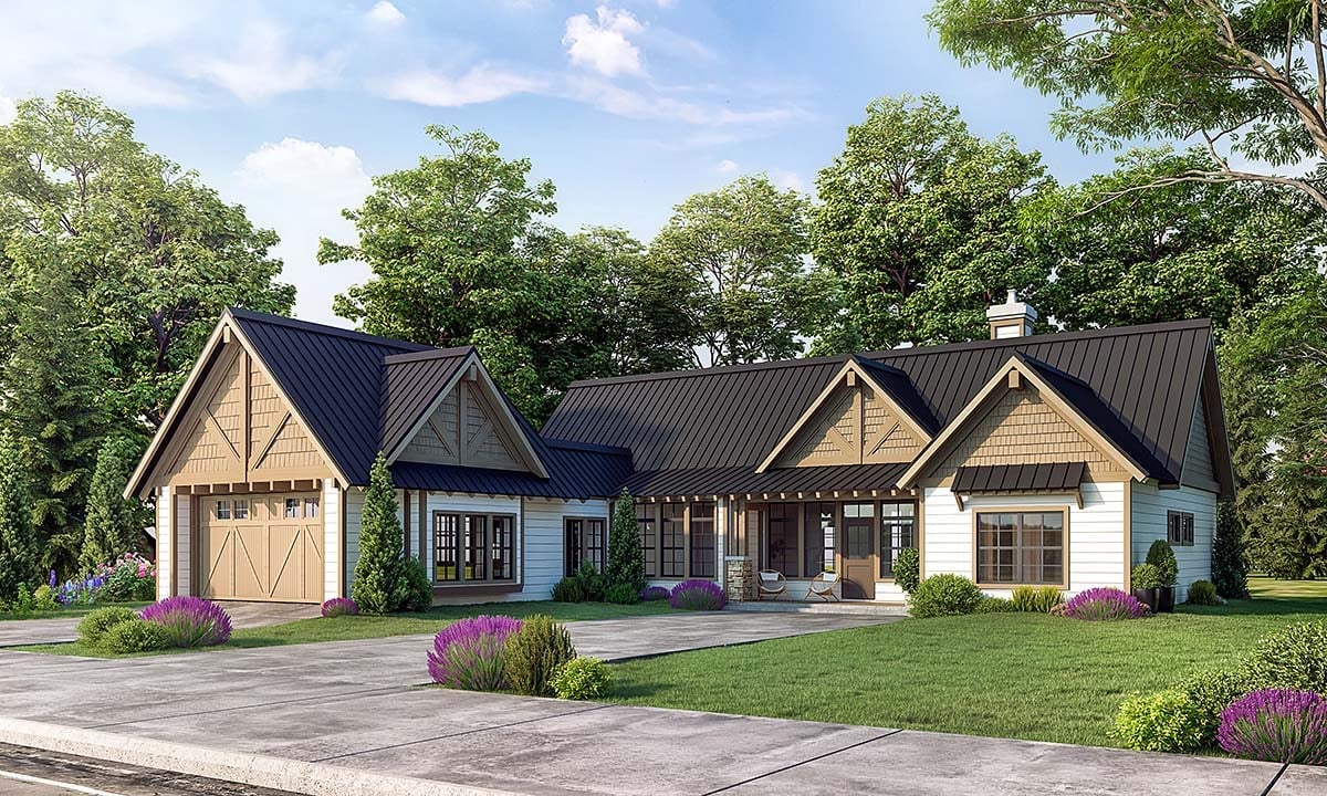 House Plan 43259 Elevation