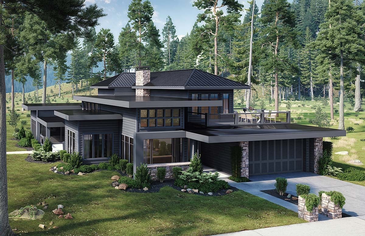 House Plan 43269 Elevation