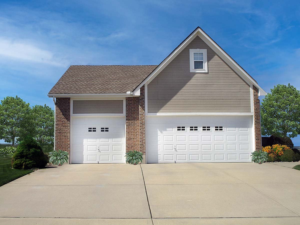 Garage Plan 43406 - 3 Car Garage Apartment Elevation