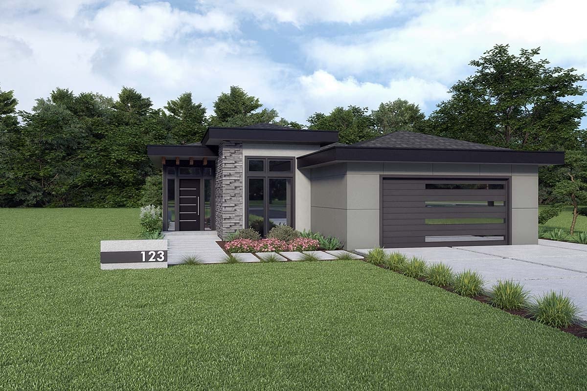 House Plan 43670 Elevation