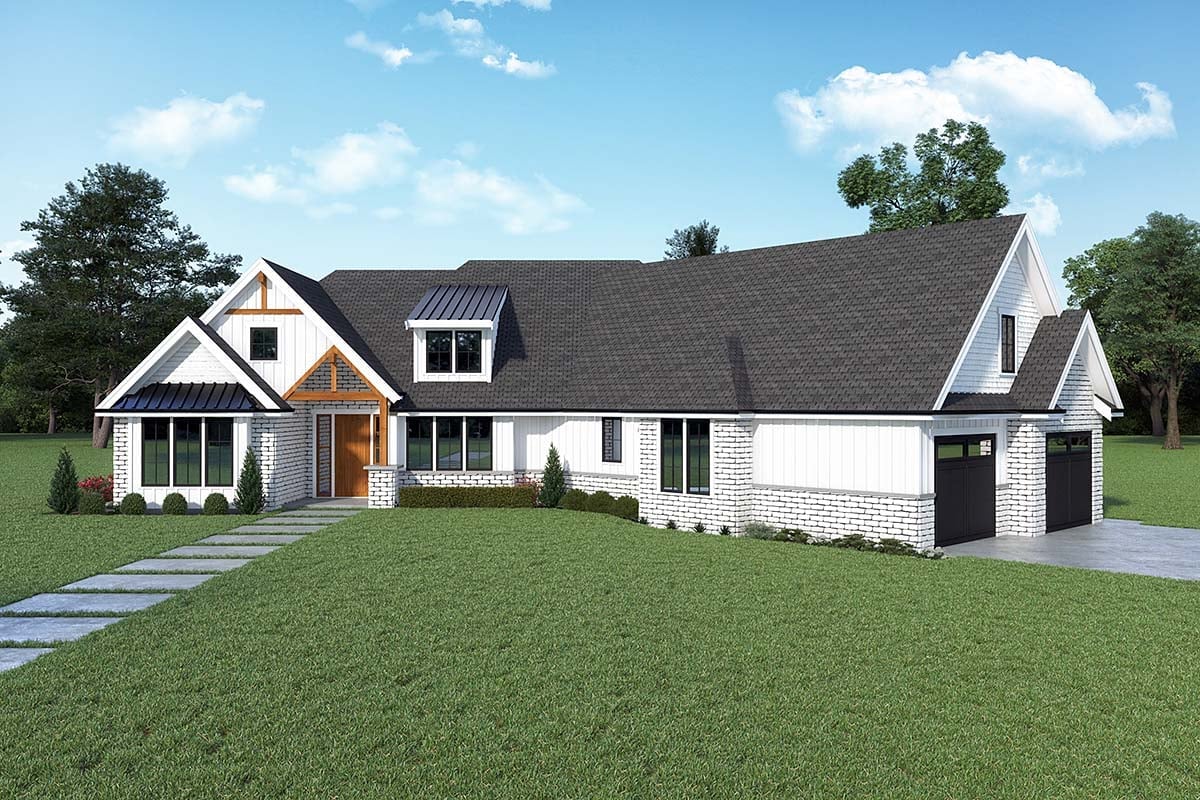 House Plan 43683 Elevation