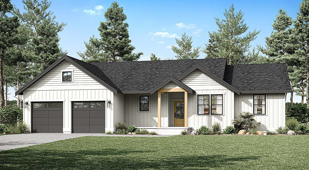 House Plan 43698 Elevation