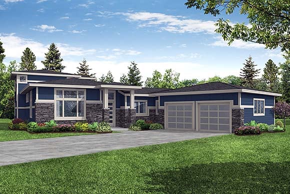 House Plan 43712 Elevation