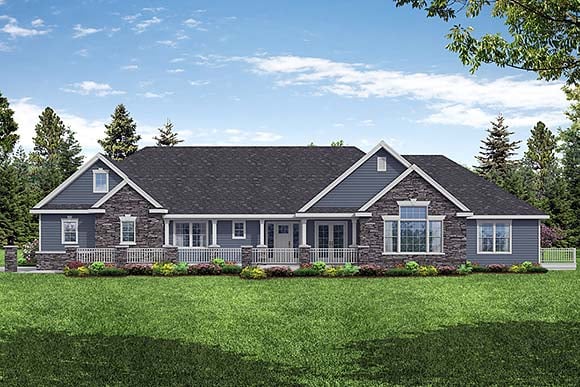 House Plan 43723 Elevation