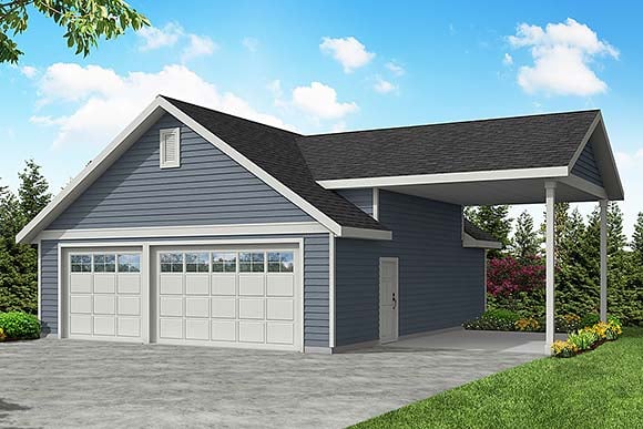 RV & Boat Storage Type Garage Plans