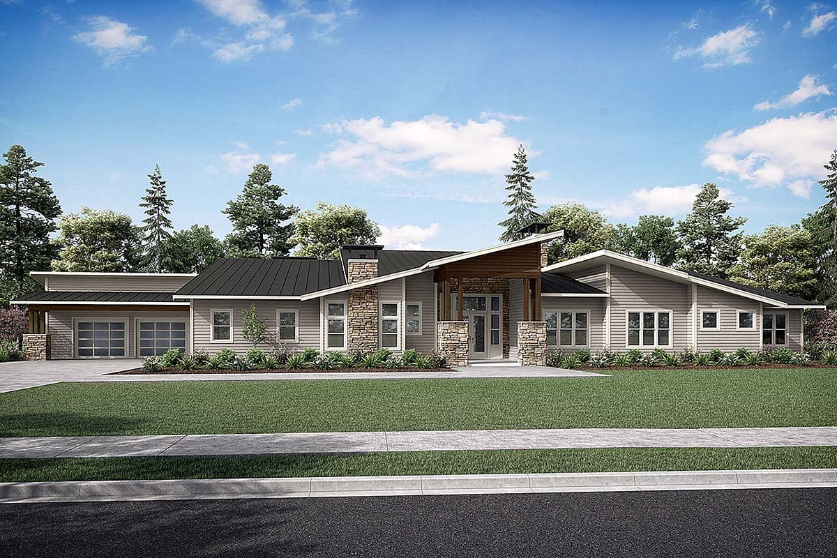 House Plan 43755 Elevation
