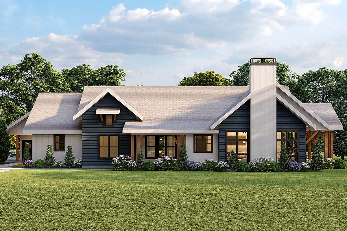 House Plan 43772 Elevation
