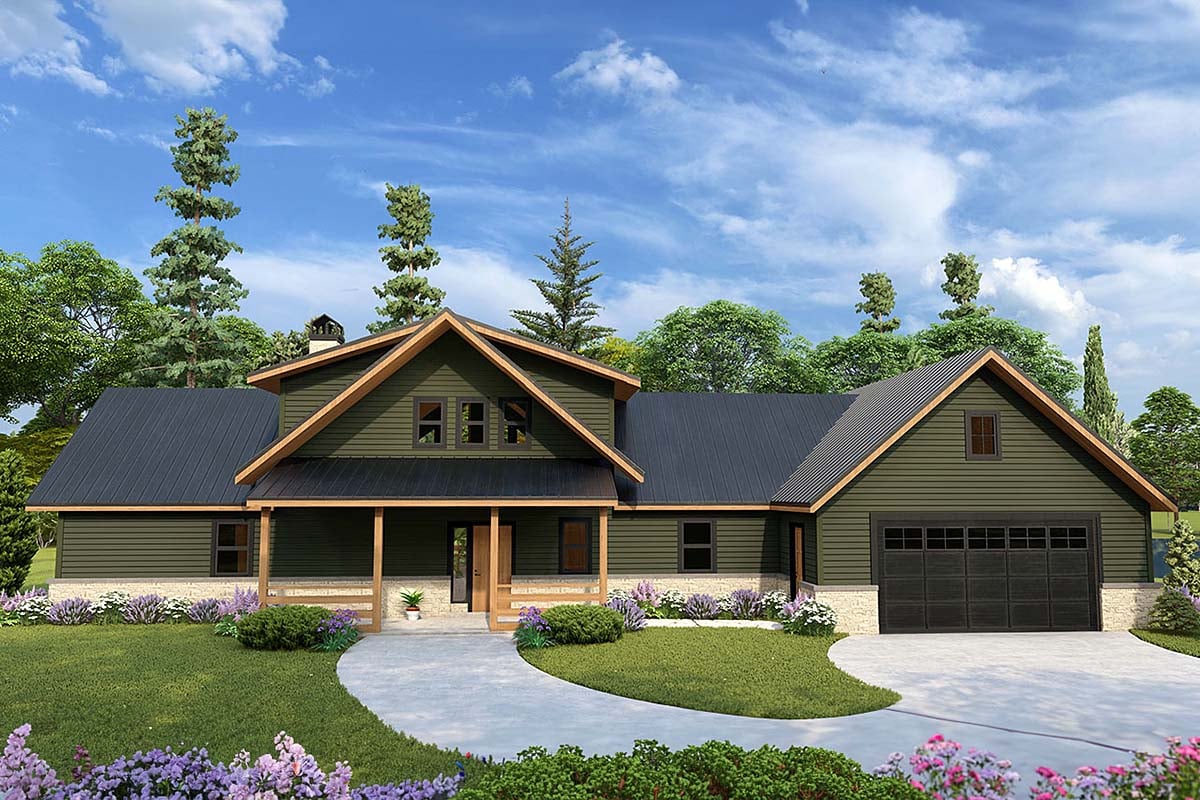 House Plan 43781 Elevation