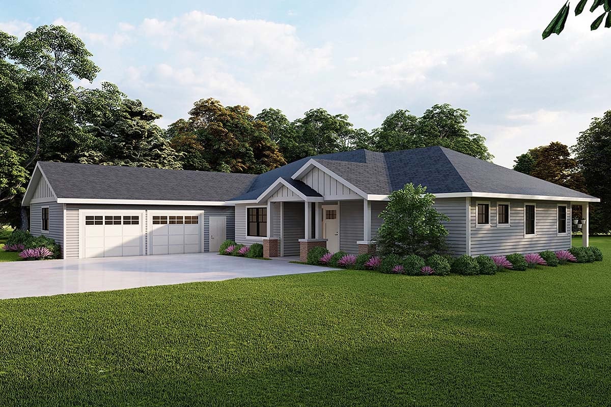 House Plan 43783 Elevation