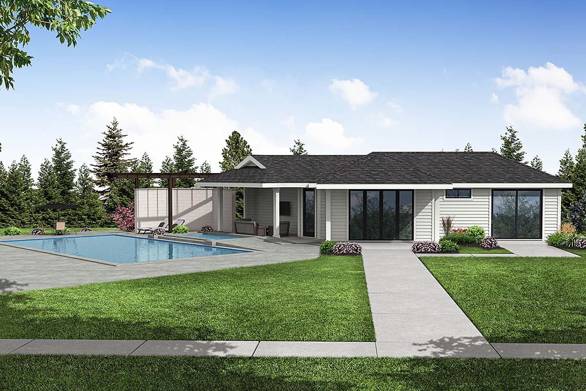 House Plan 43792 Elevation