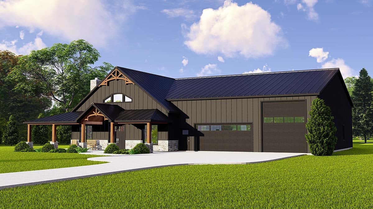 House Plan 43907 Elevation