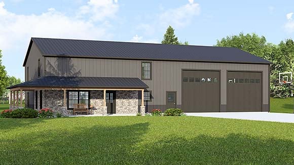 House Plan 43920 Elevation