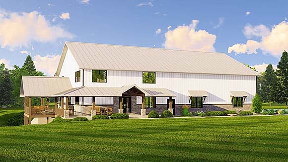 House Plan 43922 Elevation
