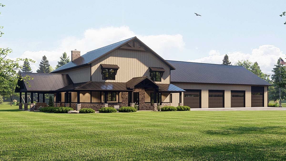 House Plan 43923 Elevation