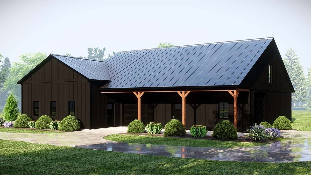 Garage Plan 43940 - 5 Car Garage Apartment Elevation
