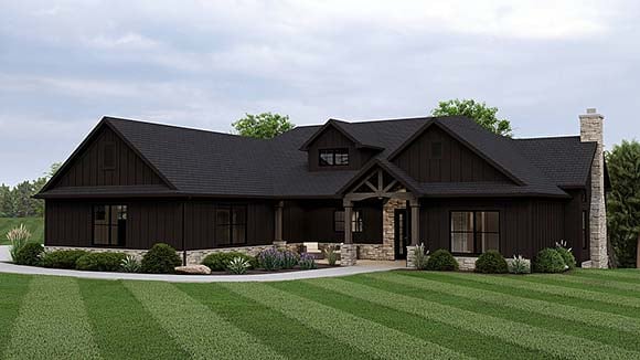 House Plan 43943 Elevation