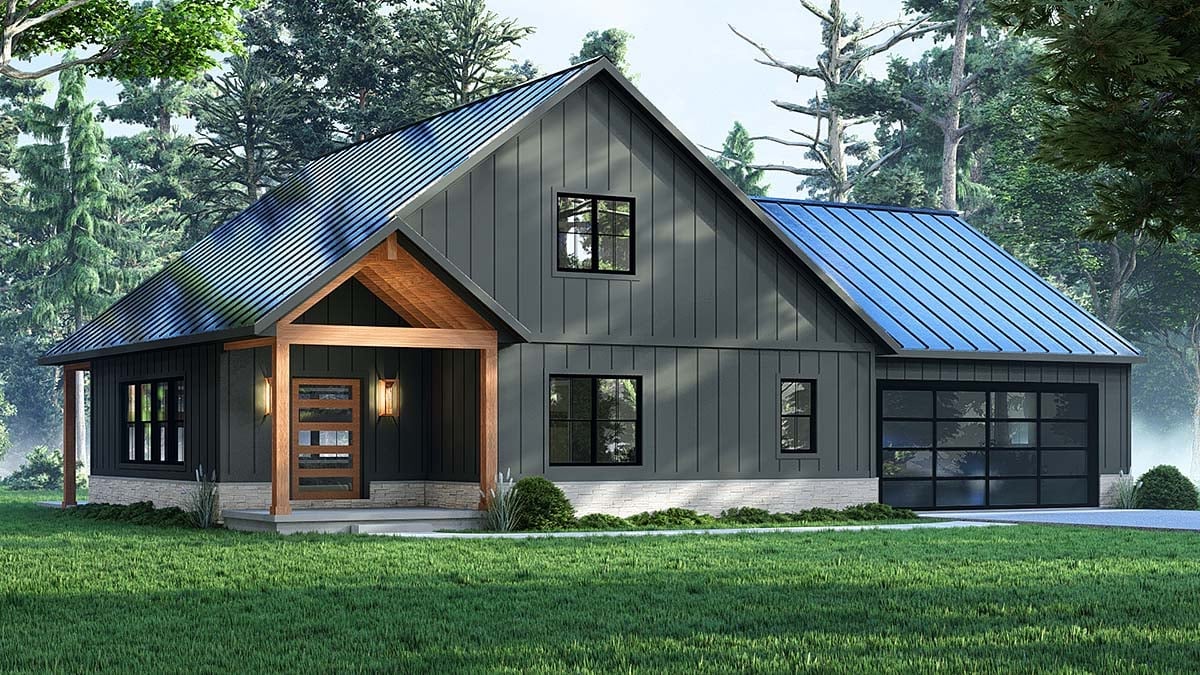 House Plan 43958 Elevation