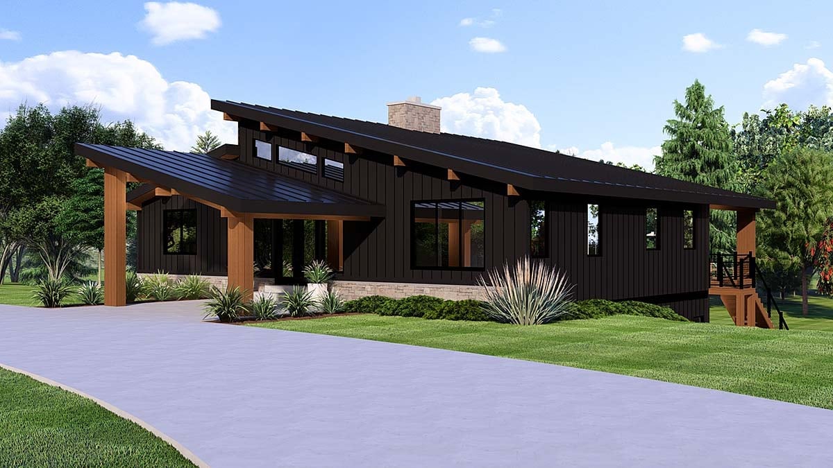 House Plan 43963 Elevation
