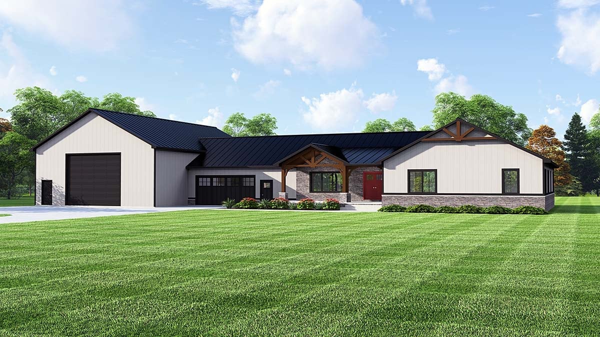 House Plan 43973 Elevation