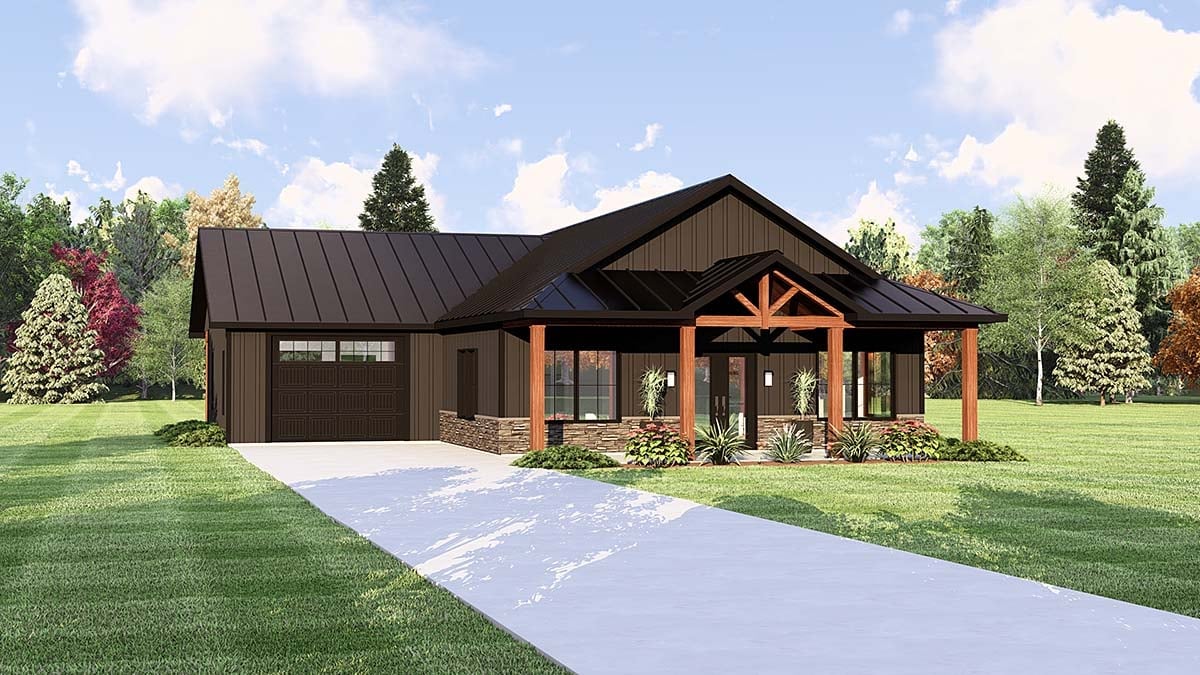 House Plan 43990 Elevation