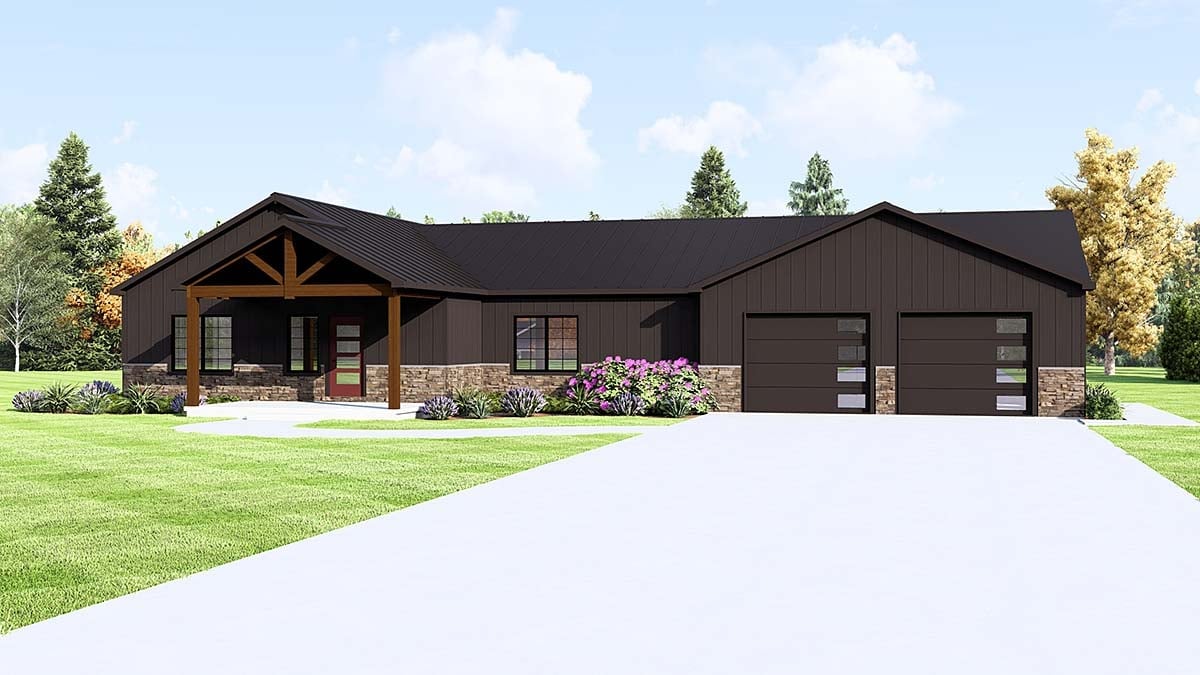 House Plan 43994 Elevation