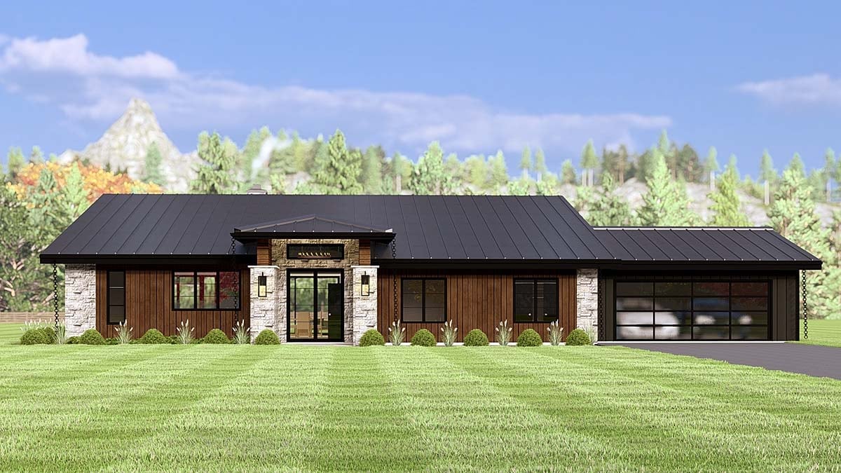House Plan 43996 Elevation
