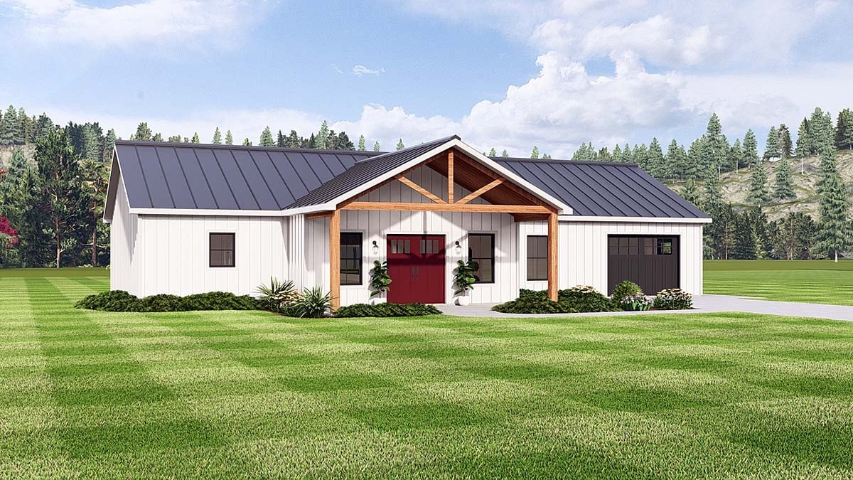 House Plan 43998 Elevation