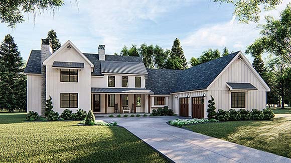 House Plan 44199 Elevation